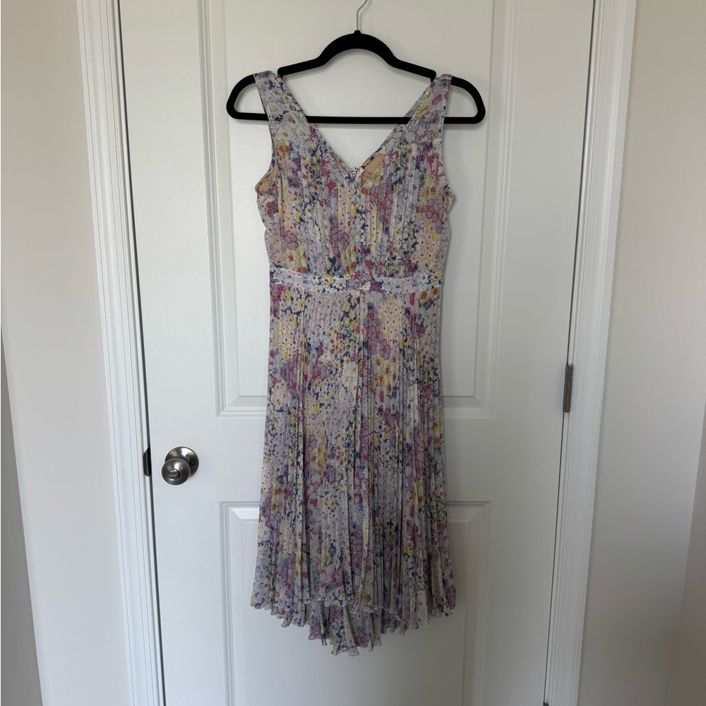 Tracy Reese Multicolor Floral Midi Dress